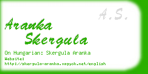 aranka skergula business card